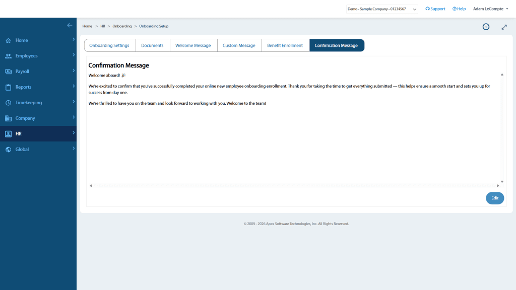 Employee Onboarding Setup Guide - Payficiency
